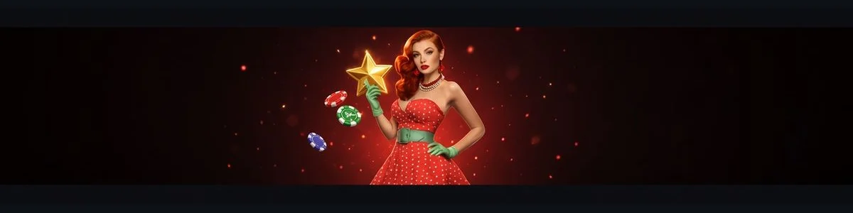 Pin Up casino review: retro pin-up style illustration